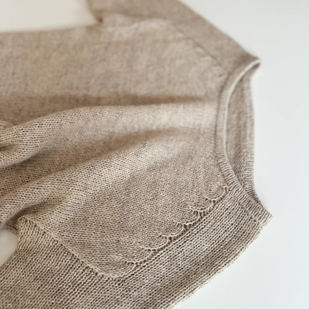 Strickpaket Arches Tee von Odd Row aus Hør Silke von Gepard + Beilaufgarn