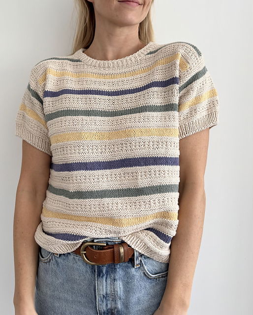 Strickpaket Stornoway Tee von Coco Amour Knitwear aus Line von Sandnes