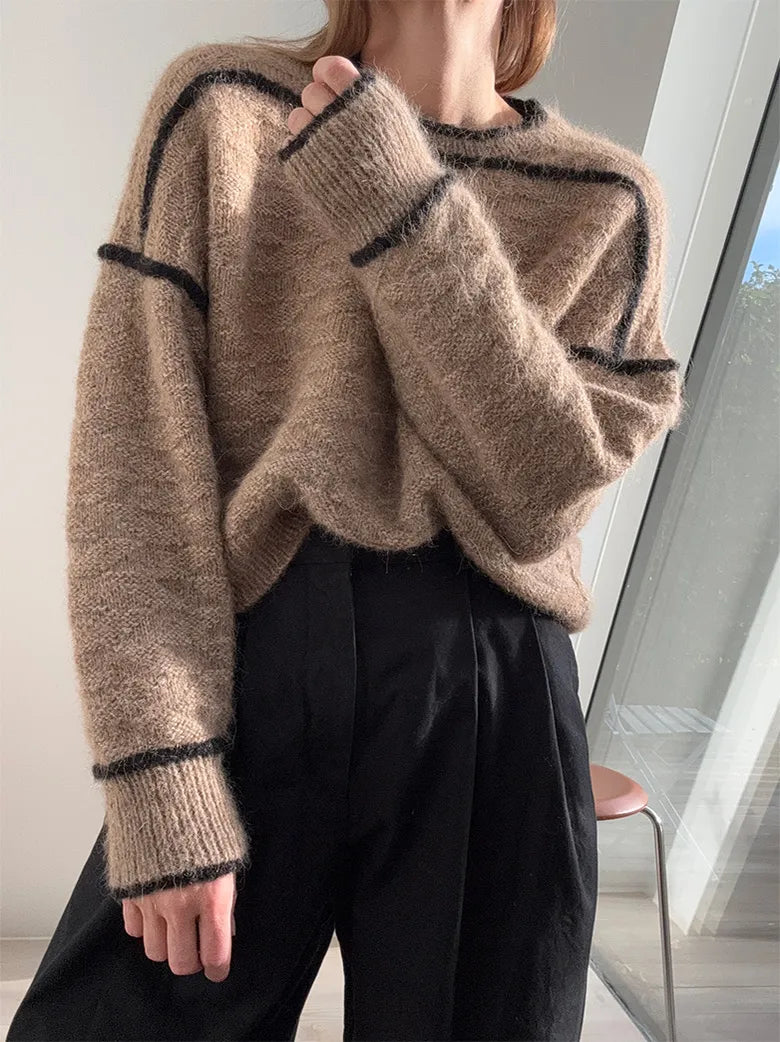 Strickset Zoe Loop Sweater von Otherloops aus dem Originalgarn von Isager (opt. mit Anleitung)