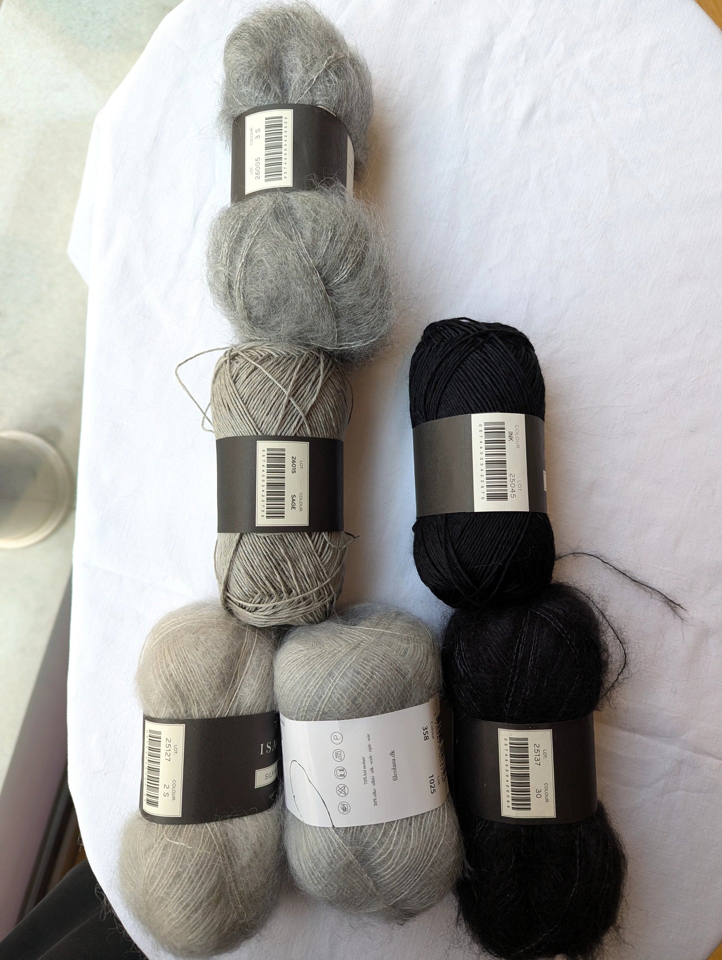 Strickset Midnight Mirage Top von Anne Ventzel aus dem Originalgarn von Isager