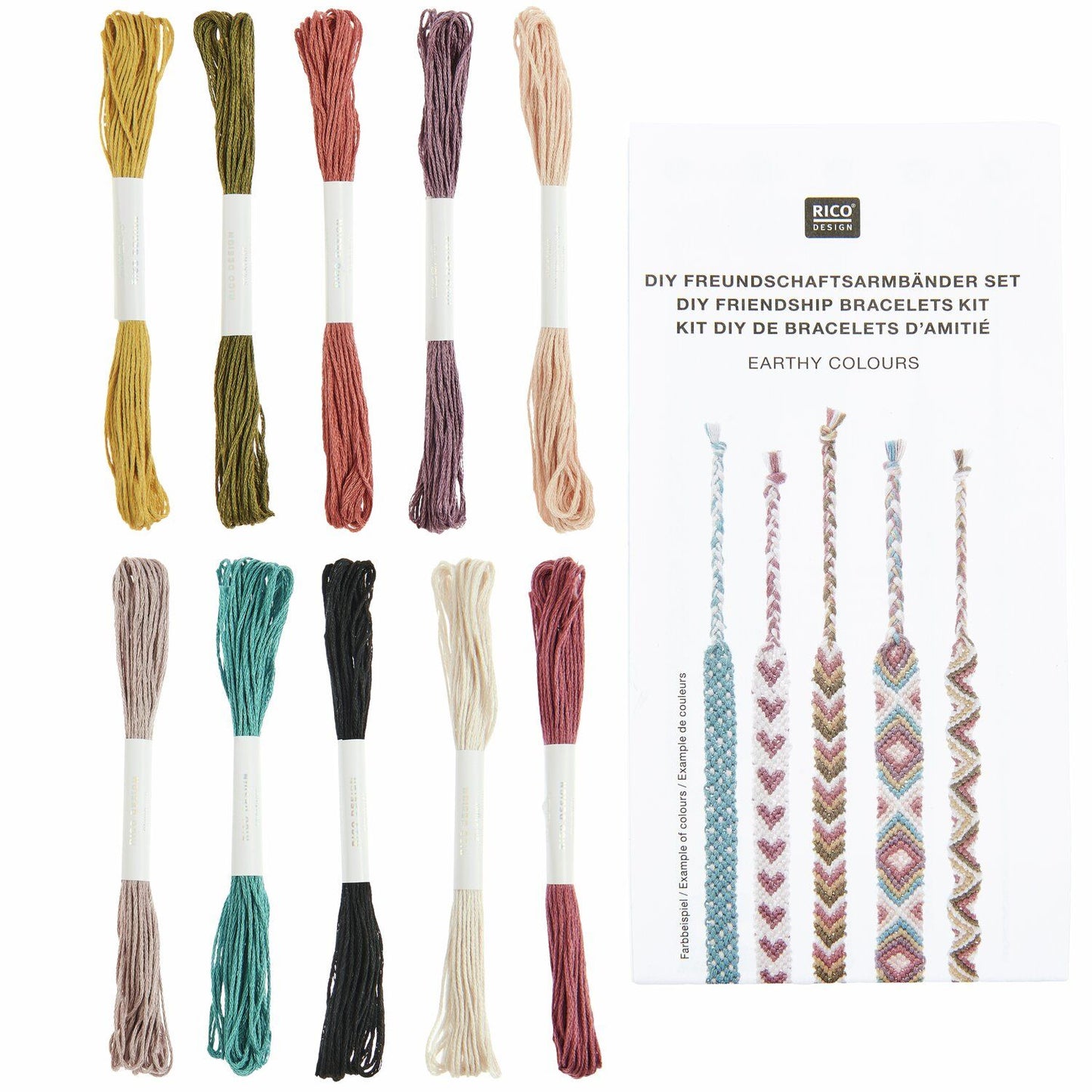 DIY Freundschaftsarmbänder Set (div. Farben)