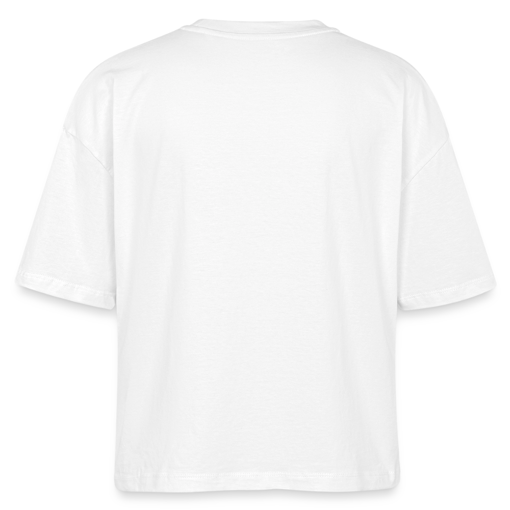 "Heart full of Yarn" boxy Bio-T-Shirt - Weiß