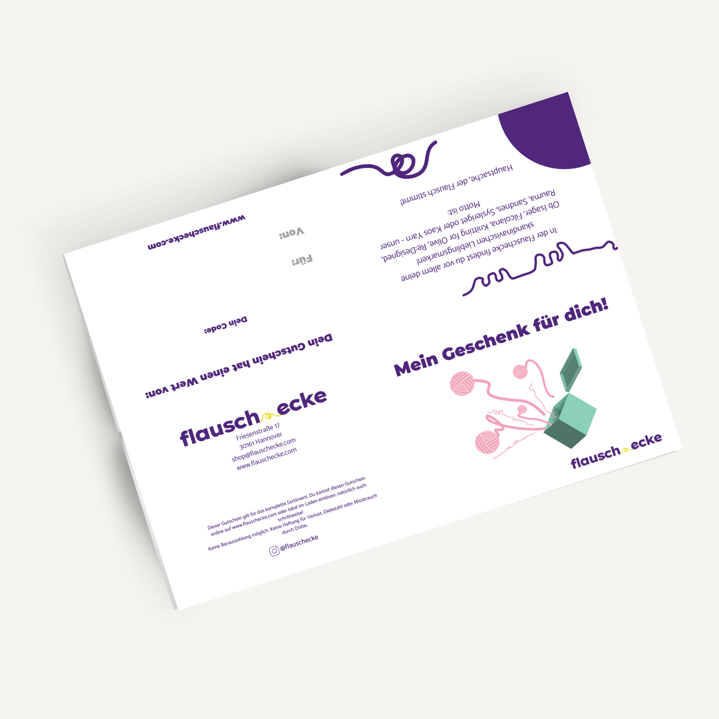 Geschenkgutschein (digital zum Sofortausdruck)