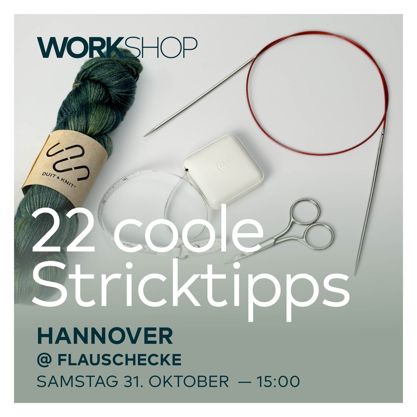 Workshop: 22 coole Stricktipps mit Thorsten Duit am 31.10.2026 (4h)
