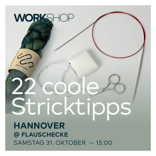 Workshop: 22 coole Stricktipps mit Thorsten Duit am 31.10.2026 (4h)