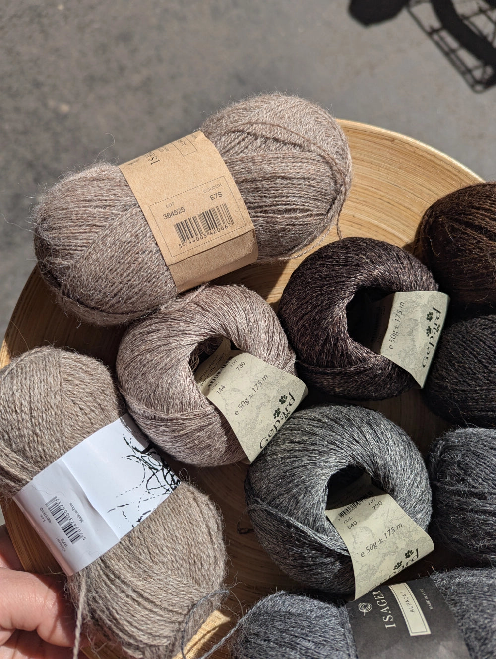 Strickpaket lyra blouse von Aegyoknit aus Hør Silke von Gepard + Beilaufgarn