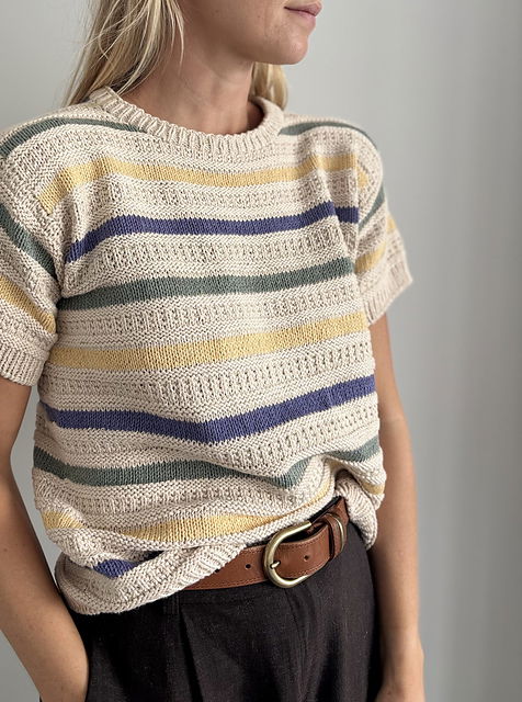 Strickpaket Stornoway Tee von Coco Amour Knitwear aus Line von Sandnes