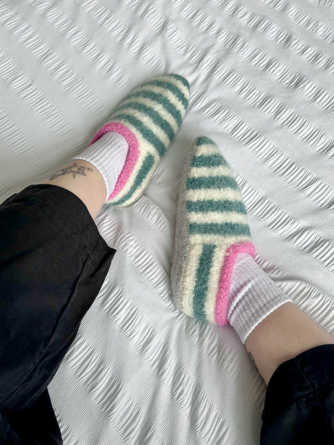Strickpaket Sailor Slippers von Annie Sews (opt. mit Anleitung)