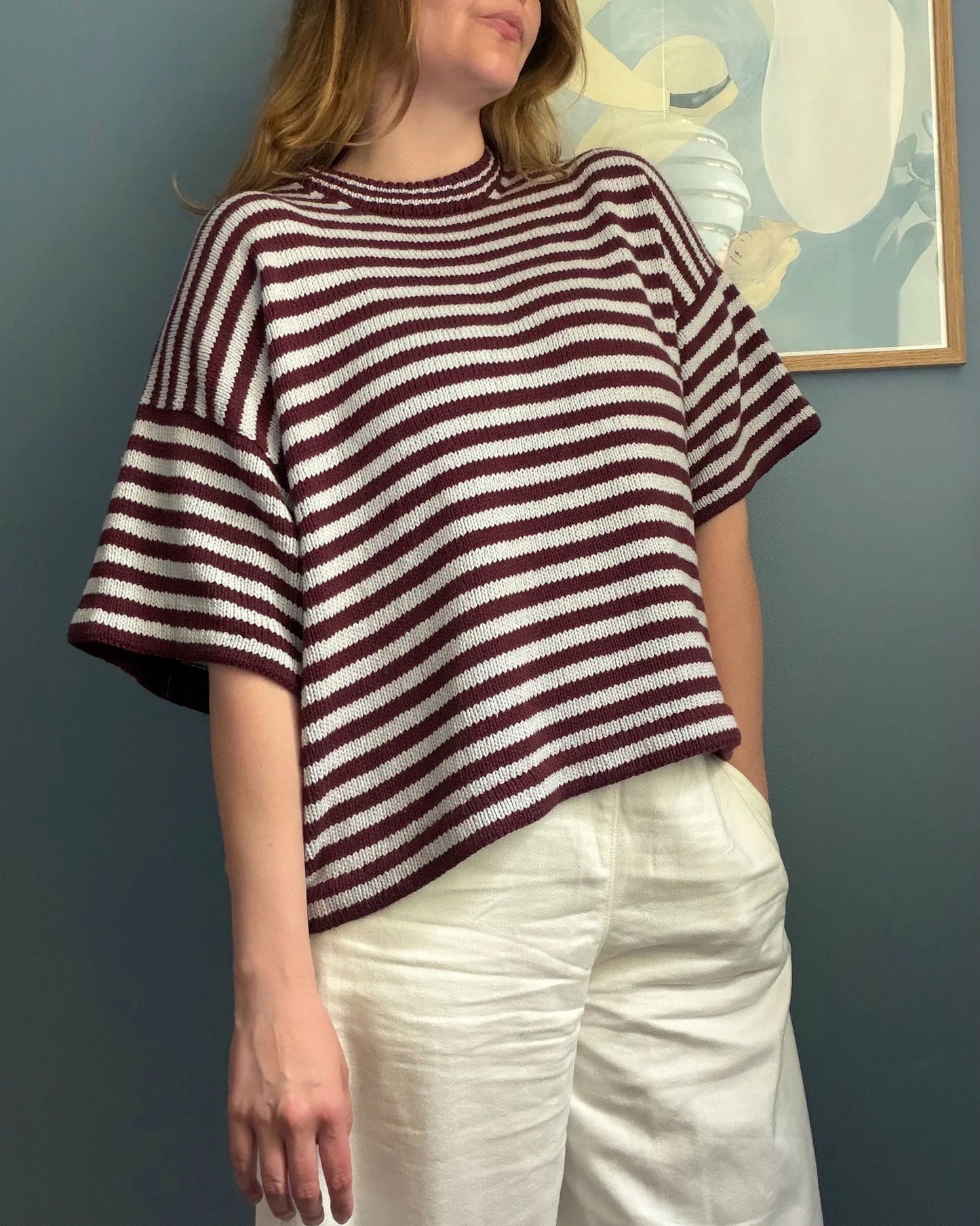 Strickpaket Noora Tee aus Line von Sandnes oder Petunia von Rauma (EN)