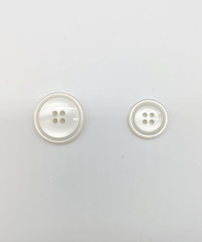 Knopf weiß in ⌀18mm und ⌀23mm