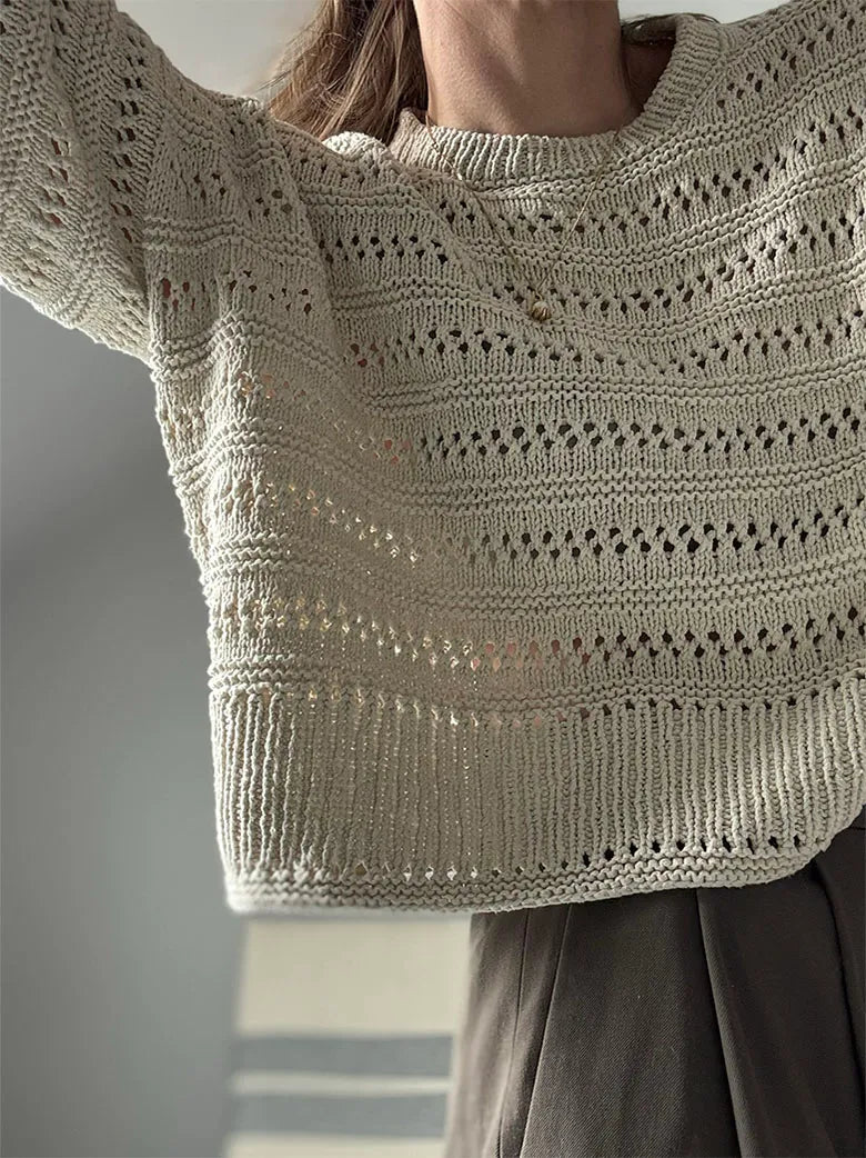 Strickpaket Lacey Loop Tee von Other Loops aus Pure Silk von Knitting for Olive