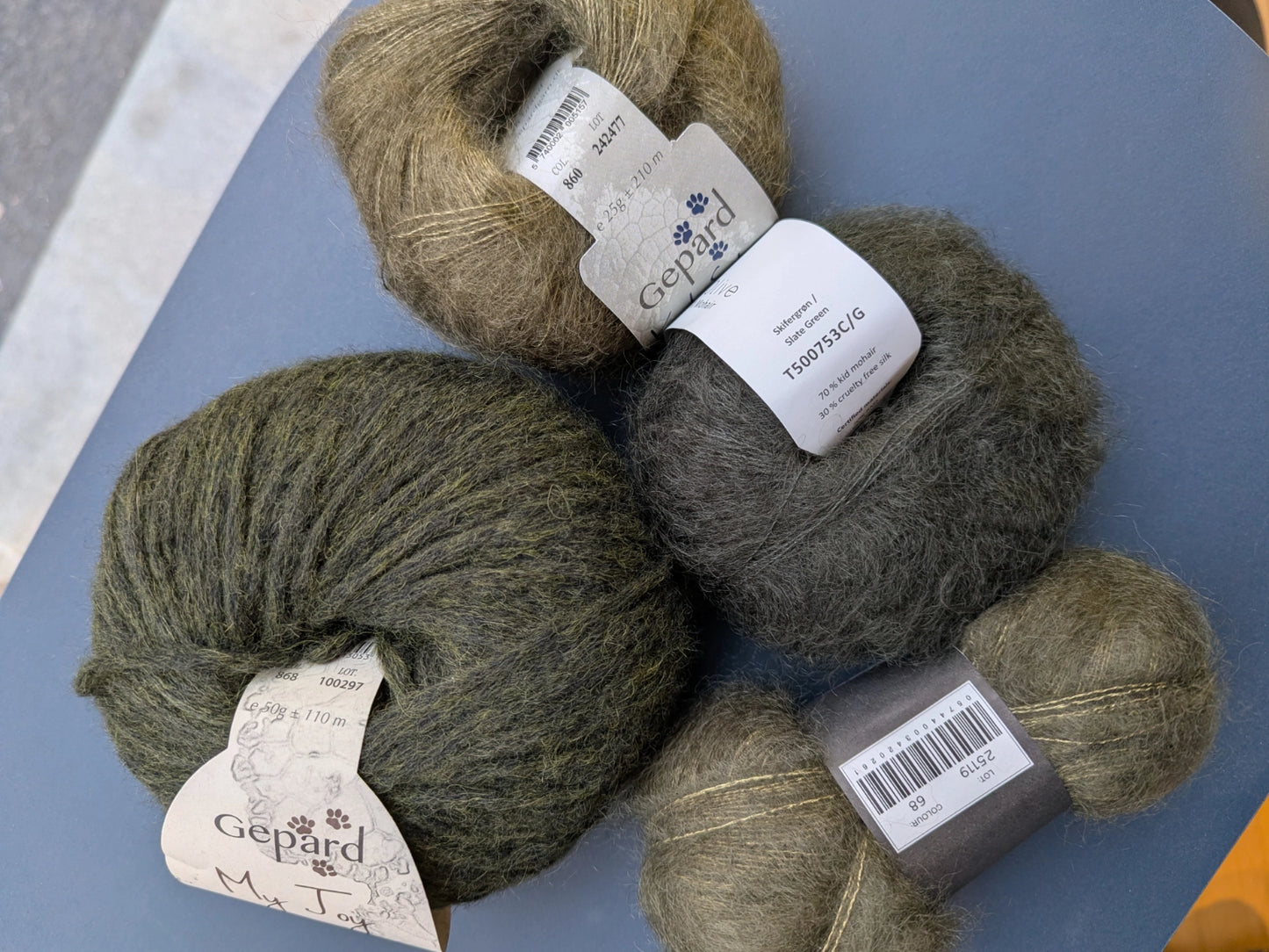 Strickset Rosebud Cardigan von Coco Amour Knitwear aus dem Originalgarn von Gepard (opt. mit Anleitung)