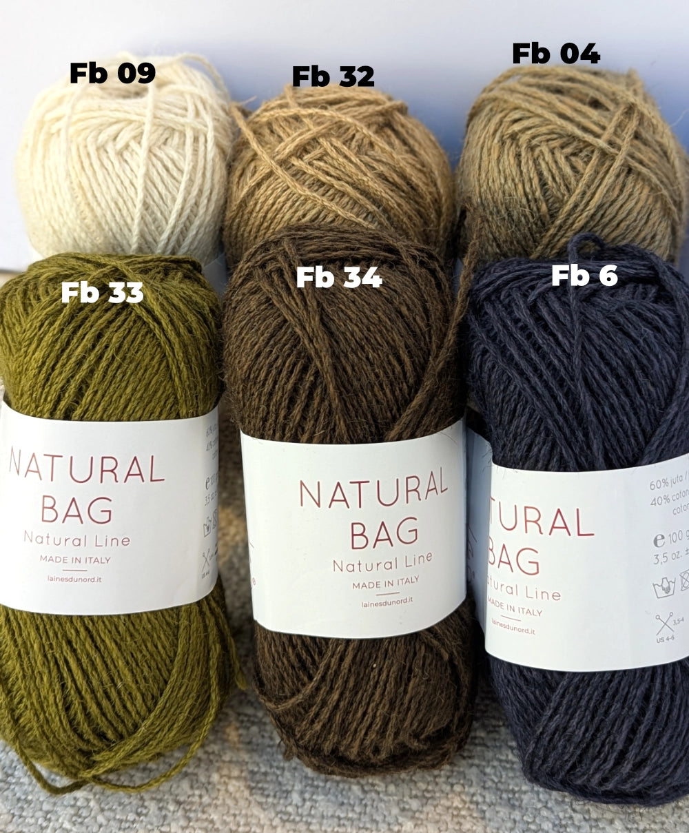 Strickpaket Julie Bag von PetiteKnit aus Natural Bag von Laines du Nord