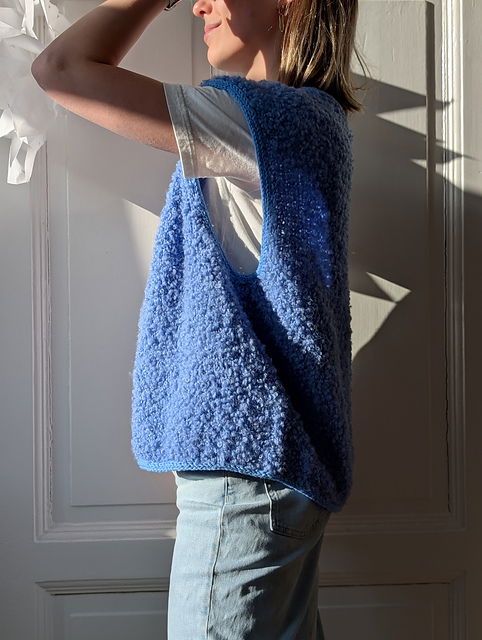 Strickpaket Fluffy Fleece Vest von Knit mit Jo aus dem Originalgarn von Gepard (opt. mit Anleitung)