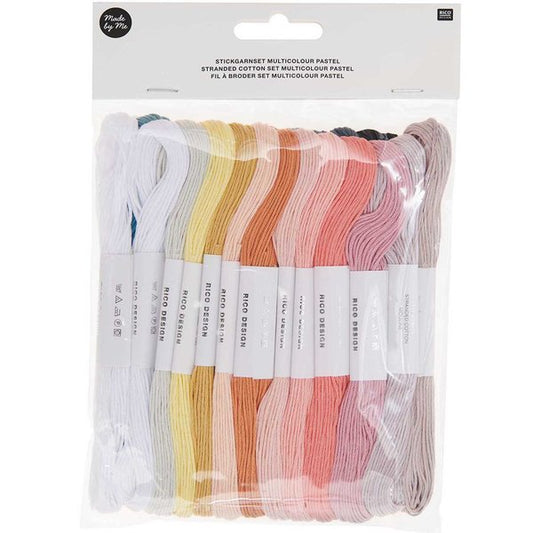 Stickgarn Set Pastell 24-teilig