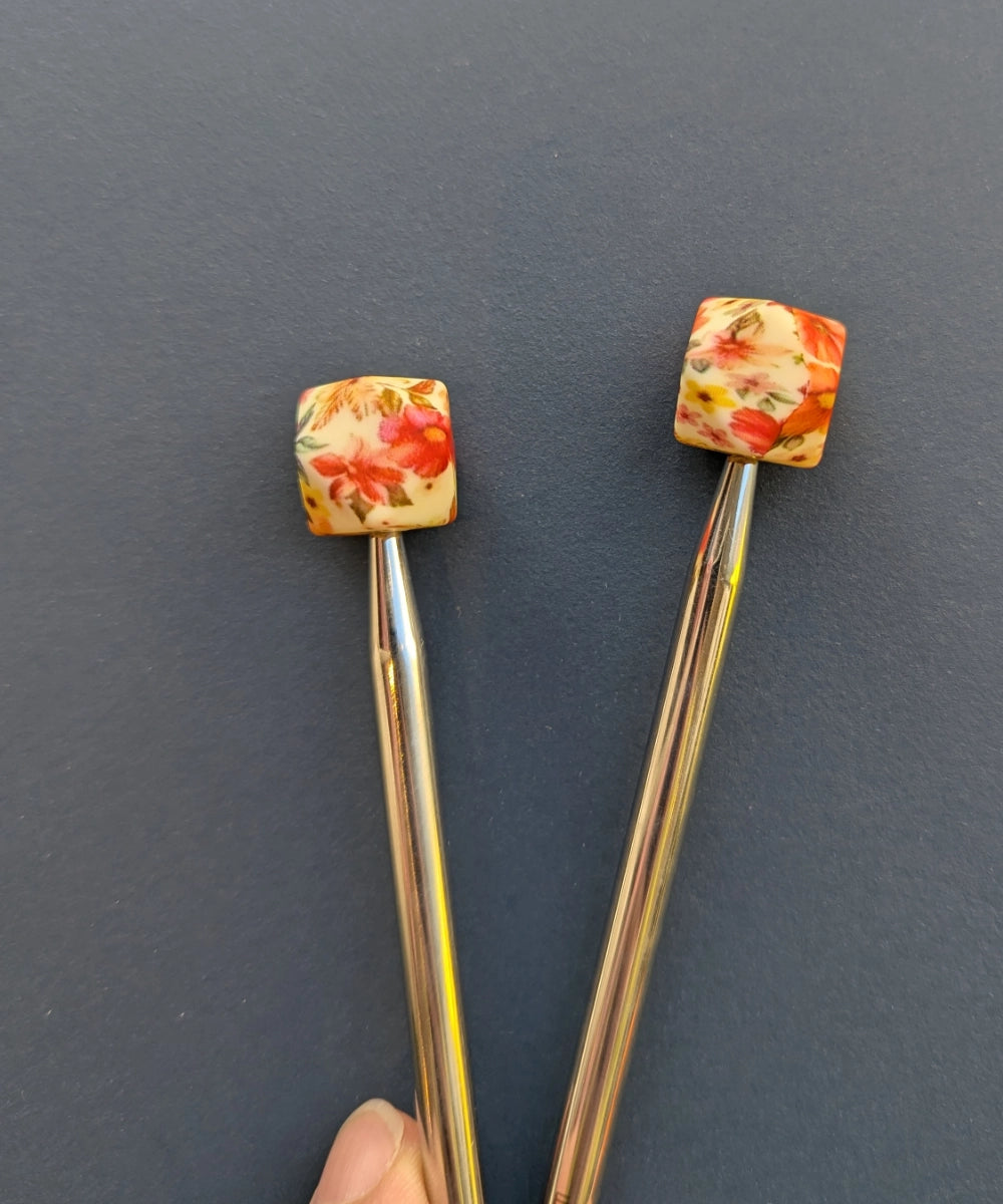 Nadelstopper / Maschenstopper Kugeln & Hexagons (Set 2 Stk.)