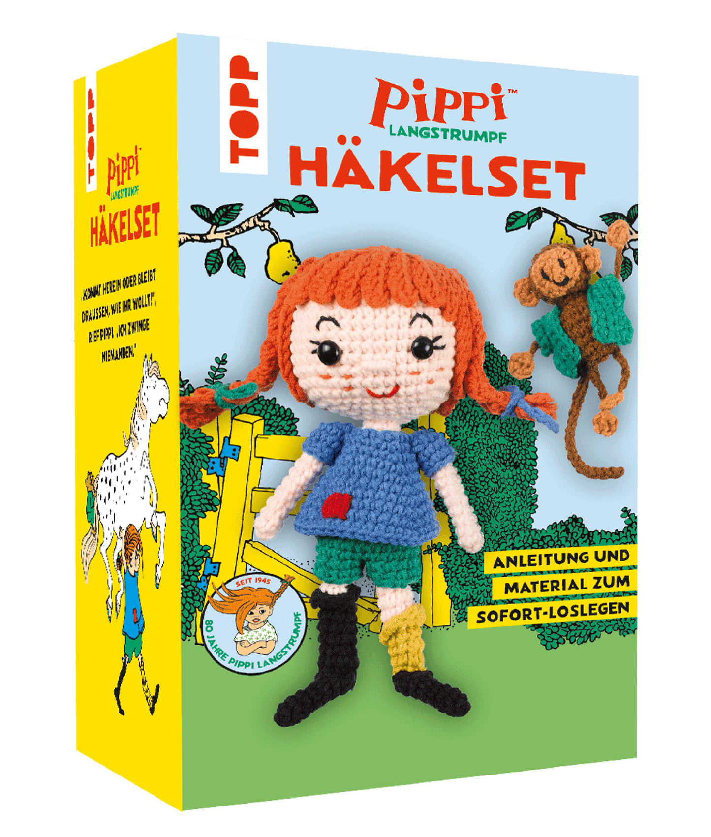 Pippi Langstrumpf - Das offizielle Häkelset zum 80. Geburtstag
