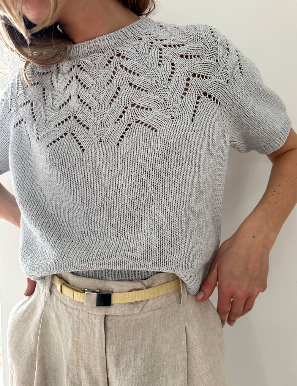 Strickpaket Tulipan Tee von Lene Holme Samsøe aus Line von Sandnes
