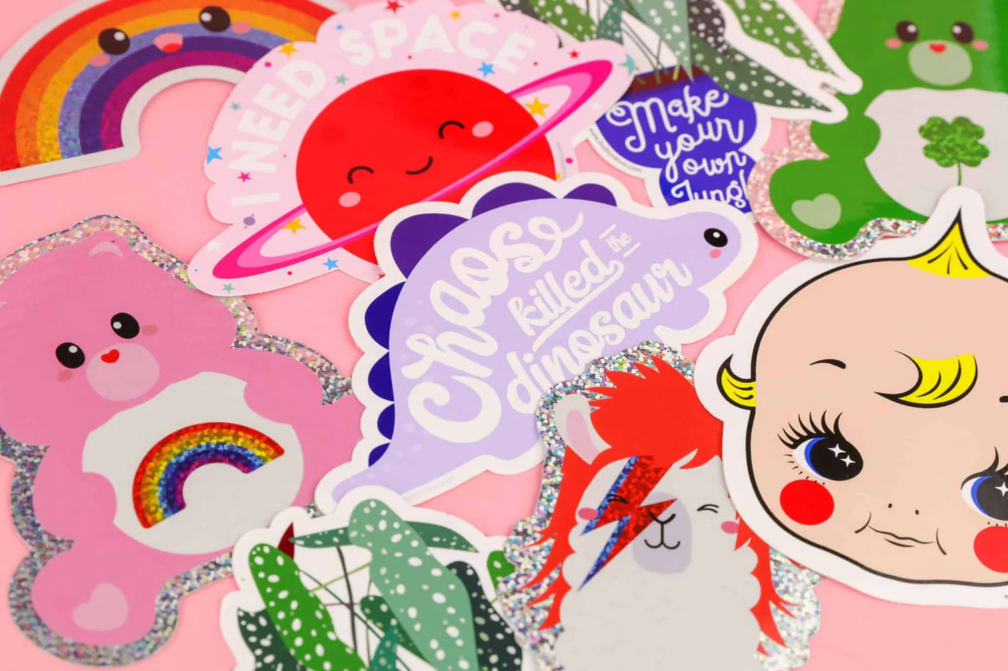 Glitzer Sticker - hochwertig & groß!