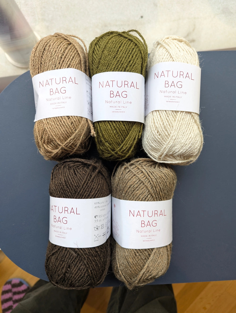 Natural Bag - Jutegarn mit Baumwollanteil