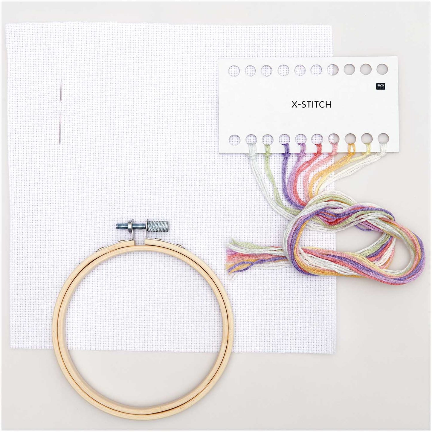 Stickpackung Mini Kit Regenbogen